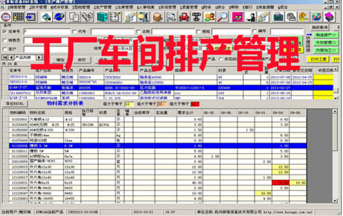 工廠車間排產(chǎn)管理